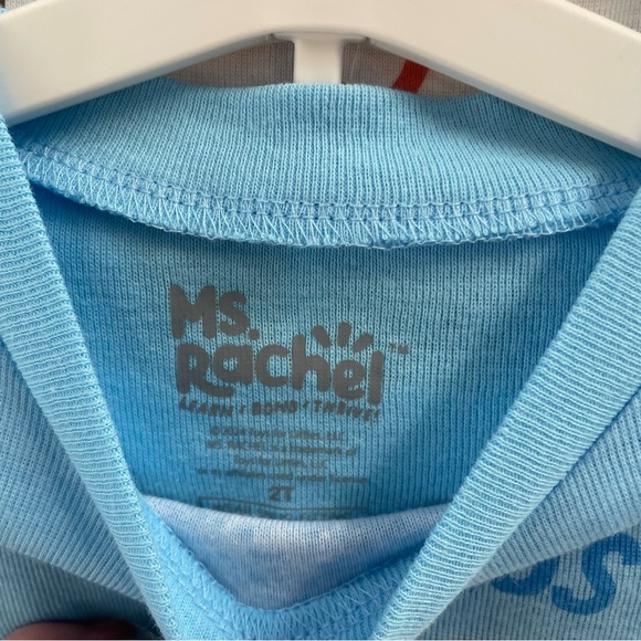 New Ms. Rachel Toddler Boys Dinosaur Snug Fit 4-Piece Pajama Set 2T - Picture 7 of 12